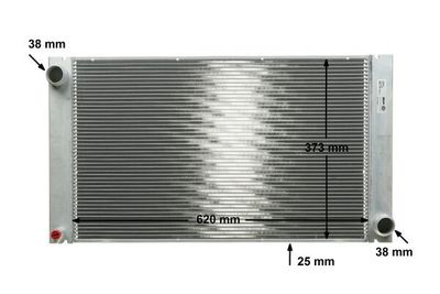 Radiator, engine cooling MAHLE CR 578 000P