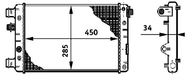 MAHLE CR 632 000S Radiator, engine cooling
