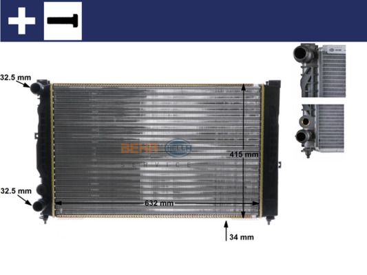 MAHLE CR 647 000S Radiator, engine cooling