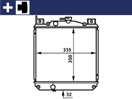 MAHLE CR 655 000S Radiator, engine cooling