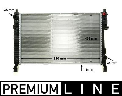 Radiator, engine cooling MAHLE CR 661 000P
