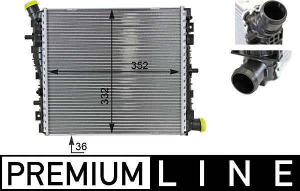 MAHLE CR 78 000P Radiator, engine cooling