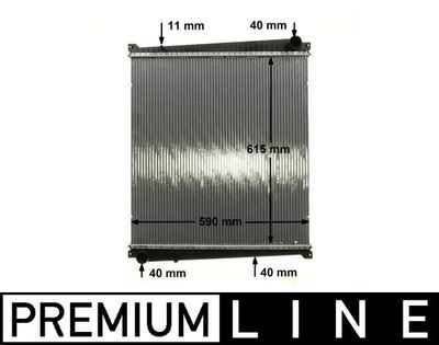 Radiator, engine cooling MAHLE CR 818 000P