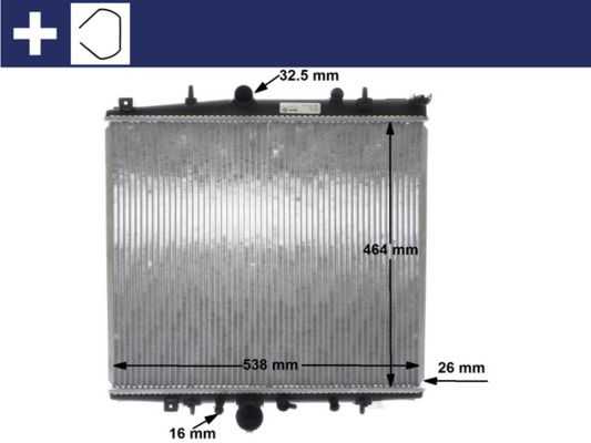 MAHLE CR 852 000S Radiator, engine cooling