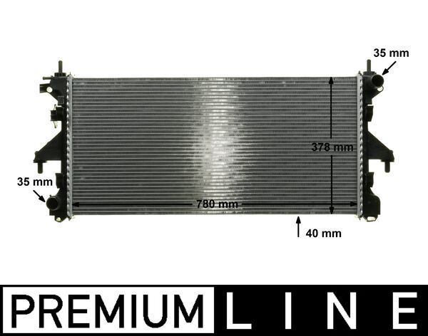 MAHLE CR 887 000P Radiator, engine cooling