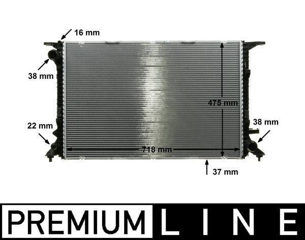 MAHLE CR 911 000P Radiator, engine cooling
