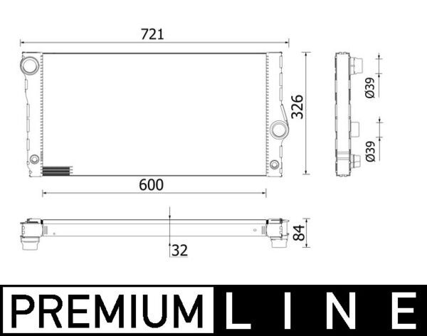 MAHLE CR 956 000P Radiator, engine cooling