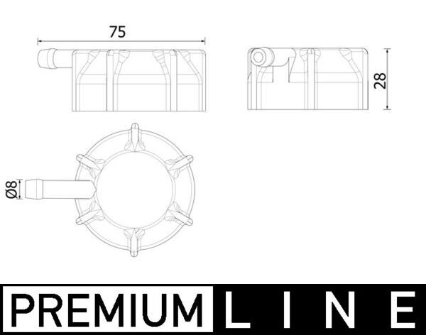 MAHLE CRB 145 000P Cap, coolant tank