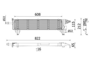 Cooler, drive battery MAHLE CRE 1 000P
