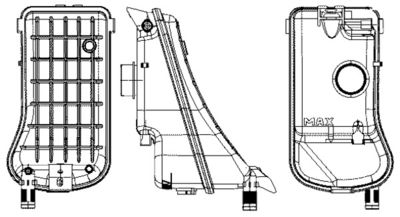 Expansion Tank, coolant MAHLE CRT 11 000S