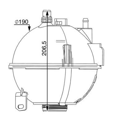 MAHLE CRT 210 000S Expansion Tank, coolant