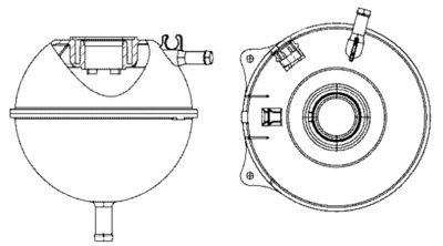 Expansion Tank, coolant MAHLE CRT 23 000S