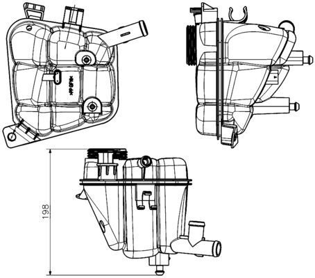 MAHLE CRT 231 000S Expansion Tank, coolant