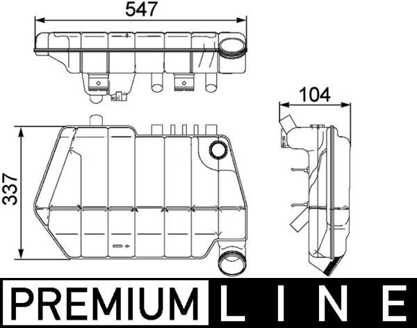 MAHLE CRT 67 000P Expansion Tank, coolant