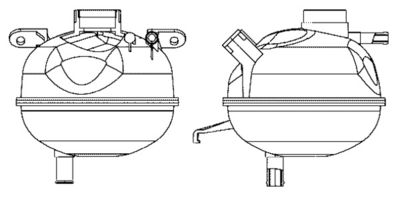 Expansion Tank, coolant MAHLE CRT 7 000S