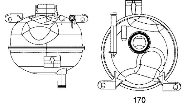 MAHLE CRT 8 000S Expansion Tank, coolant