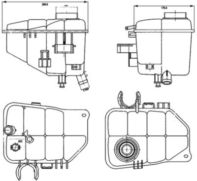 Expansion Tank, coolant MAHLE CRT 126 000S