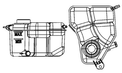 Expansion Tank, coolant MAHLE CRT 133 000S