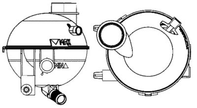 Expansion Tank, coolant MAHLE CRT 14 000S