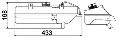 Expansion Tank, coolant MAHLE CRT 16 000S