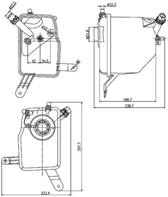 MAHLE CRT 205 000S Expansion Tank, coolant