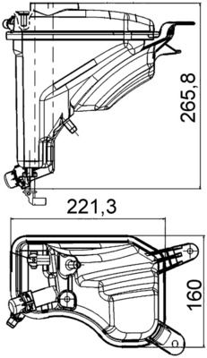 MAHLE CRT 207 000S Expansion Tank, coolant