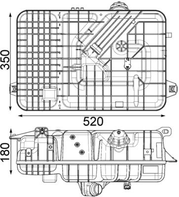 MAHLE CRT 236 000P Expansion Tank, coolant