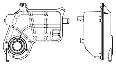 Expansion Tank, coolant MAHLE CRT 25 000S