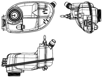 Expansion Tank, coolant MAHLE CRT 65 000S