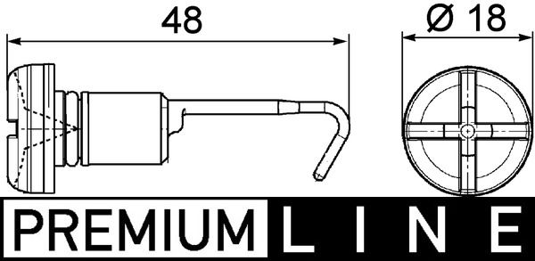 MAHLE CRX 49 000P Bolt, radiator cap