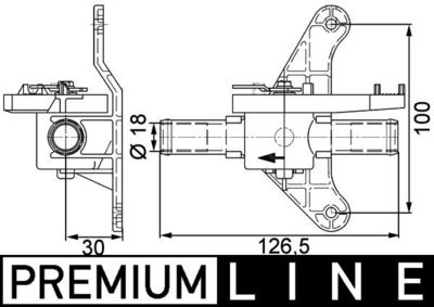 Coolant Control Valve MAHLE CV 5 000P