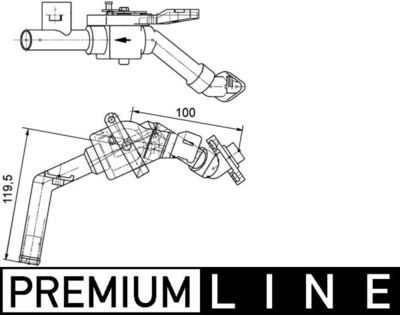 Coolant Control Valve MAHLE CV 8 000P