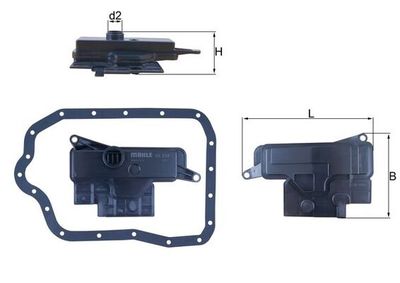 Hydraulic Filter, automatic transmission MAHLE HX 234D