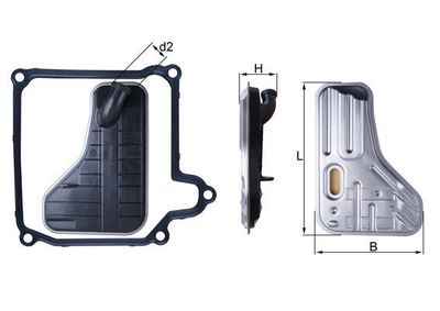 Hydraulic Filter, automatic transmission MAHLE HX 264D