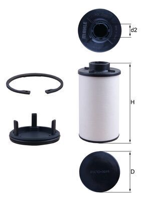 MAHLE HX 286KIT Hydraulic Filter, automatic transmission