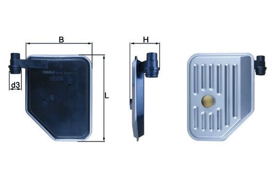 MAHLE HX 156 Hydraulic Filter, automatic transmission