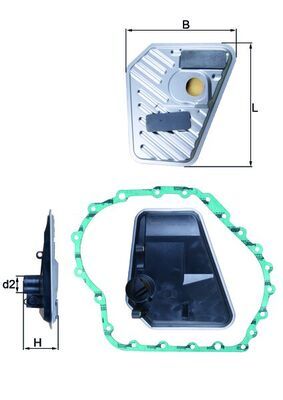 Hydraulic Filter, automatic transmission MAHLE HX 168D
