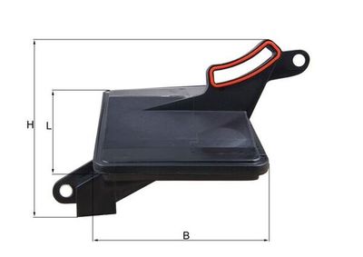 Hydraulic Filter, automatic transmission MAHLE HX 188