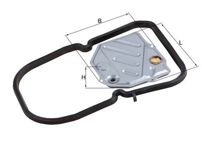 Hydraulic Filter, automatic transmission MAHLE HX 46D1