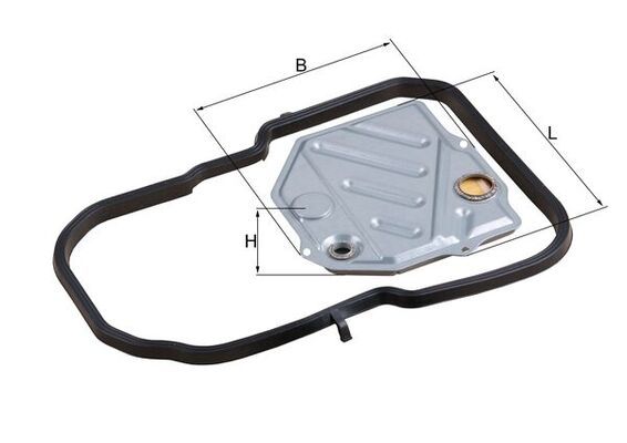 MAHLE HX 46D2 Hydraulic Filter, automatic transmission