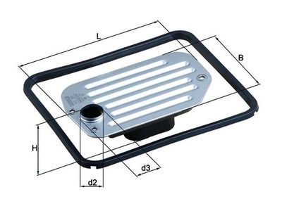 Hydraulic Filter, automatic transmission MAHLE HX 85D