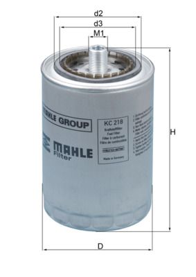Fuel Filter MAHLE KC 218