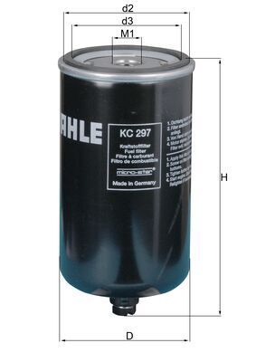 Fuel Filter MAHLE KC 297