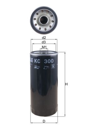 Fuel Filter MAHLE KC 300