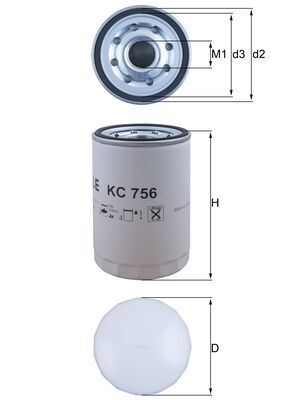 MAHLE KC 756 Fuel Filter