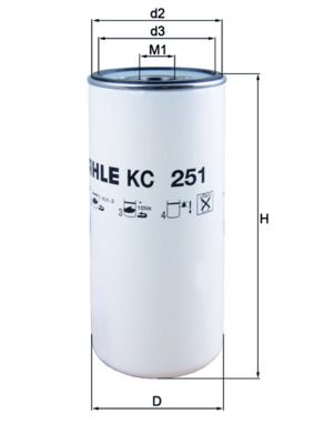 Fuel Filter MAHLE KC 251