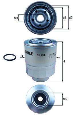 MAHLE KC 256D Fuel Filter