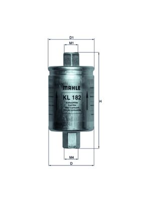 MAHLE KL 182 Fuel Filter