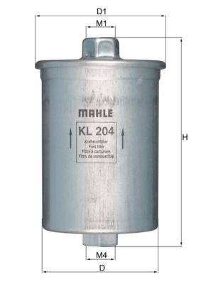 MAHLE KL 204 Fuel Filter