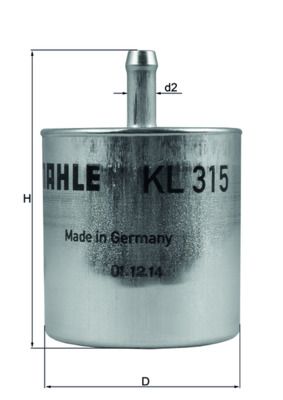 Fuel Filter MAHLE KL 315